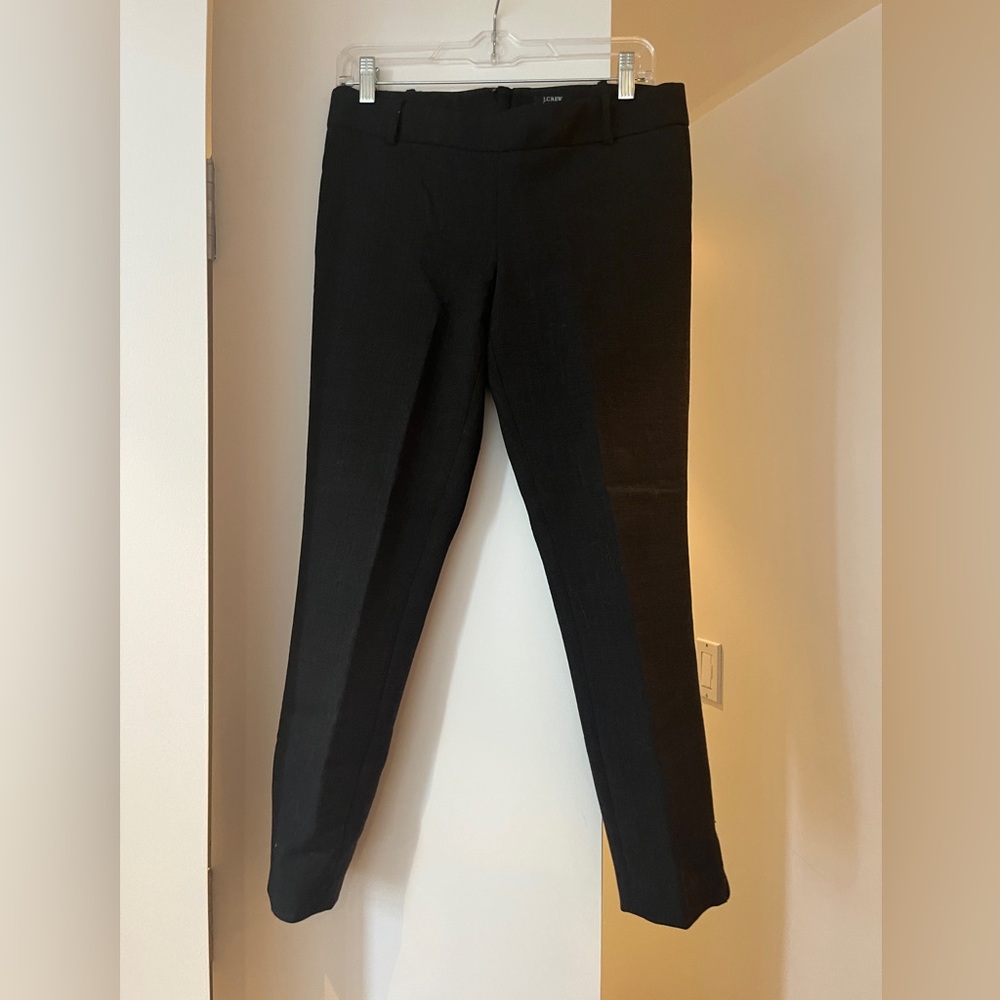 J. Crew Black Stretch Trousers
